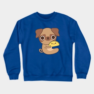 Taco Pug Crewneck Sweatshirt